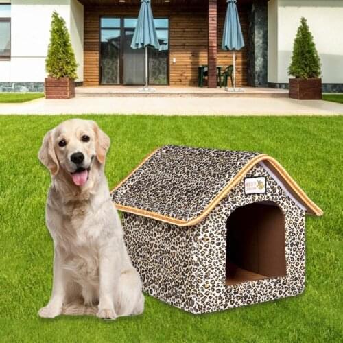 Pet House Outdoor Waterproof Weatherproof Dog Kennel Cat House Foldable Pet Shelter For Pets Indoor Outdoor Sleeping