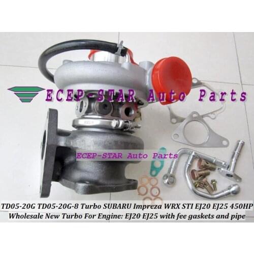Wholesale new TD05 20G TD05-20G TD05-20G-8 Turbo Turbocharger For SUBARU WRX STI Engine EJ20 EJ25 2.0L MAX POWER 450HP
