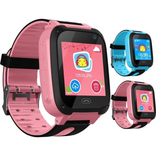 SOONHUA Waterproof Kids Smart Watch Two Way Audio Remote Camera Tracker Watch Adjustable Brightness Touch Screen With Flashlight