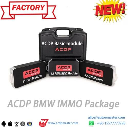 Yanhua Mini ACDP B-M-W IMMO package for Cars Key Programming---add keys and all keys lost