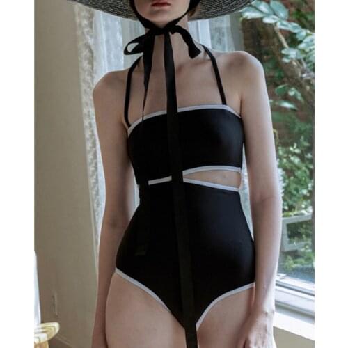 Bikini 2021 Women Push Up Swimwear Large Size Set Japan Korea Bump Color Ancient High Waist Swimsuit That Wipe Bosom Print