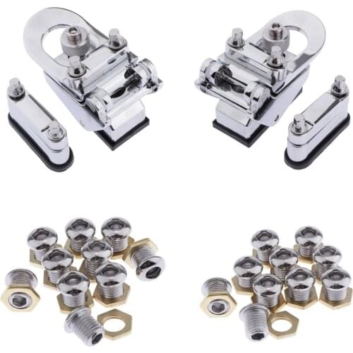 2pcs Drum Strainer 20x Drum Air Vent w/ Gasket Nut Tom Snare Drum Accs Parts