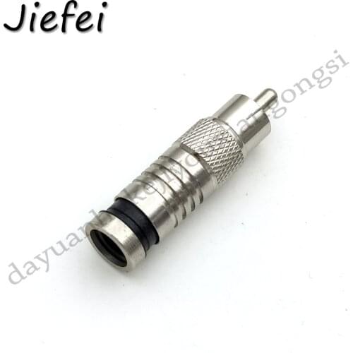 20-100Pcs RG6 RCA Compression Connectors for CCTV Cable Video Audio Cable Wire