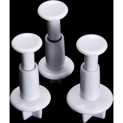 3 Pcs/Set Star Cake Cutter Plunger Cookies Sugar Paste Sugarcraft Decorating Mold JAN88