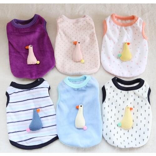 5pcs/Lot Mini Cat Dog Vest Newborn Puppy Tiny Clothes Soft Pet Milk Dog Shirt Vest Costume XXS XS for Teacup Poodle