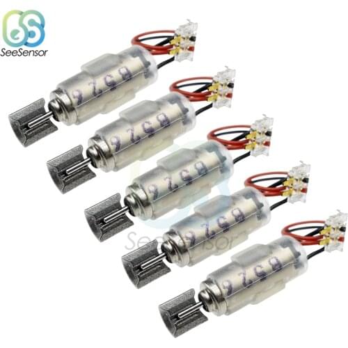 5Pcs Micro Coreless Vibration Motor Set Mini High Speed Vibrating Motor Professional RC Motor DC 1.5V-3V 4x11mm Electronic kits