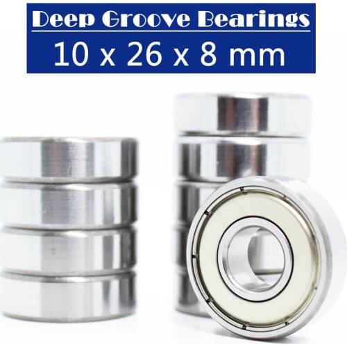 6000ZZ Bearing ABEC-5 (10PCS) 10x26x8 mm Deep Groove 6000 ZZ Ball Bearings 6000Z 80100 Z