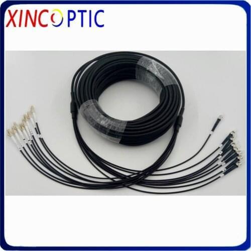 8core 150M Multimode Armored Patch Cord 8 core 150M MM 50/125 OM1 OM2 LSZH SC LC FC 8 fiber Optical Fiber Jumper Cable