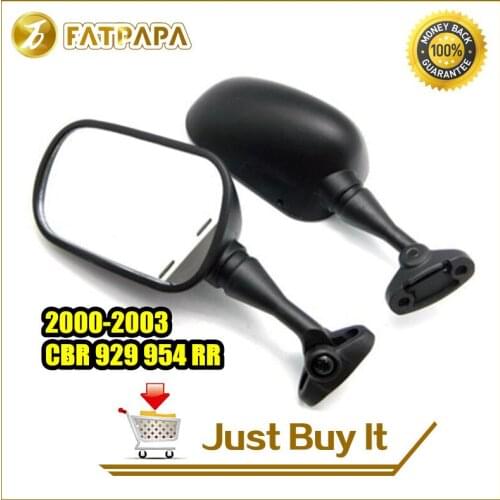 Free Shipping Motorcycle Bicycle Accessories Rearview Mirror Reverse Mirror Fit For Honda CBR929 954 RR 2000-2003 carbon fiber