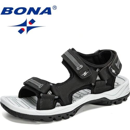 Мужские кожаные сандали Bona China At AliExpress