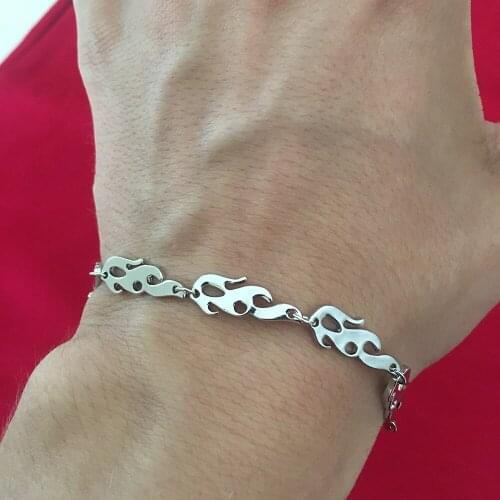 Flame Bracelet Women Best Friend Charm Bracelets Bff Jewelry Women Stainless Steel Bridesmaid Bracelet Sister Mom Gifts Pulseras