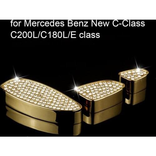 Car seat adjustment button Cover sitcker Trim for Mercedes Benz New C Class C200L C180L B200 GLK260 CLA E class E260L E300L