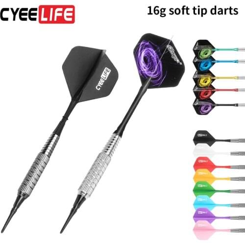 CyeeLife 3pcs 16g Electronic Soft Darts Professional Dart Flight 2BA Screw Nylon Soft Tip