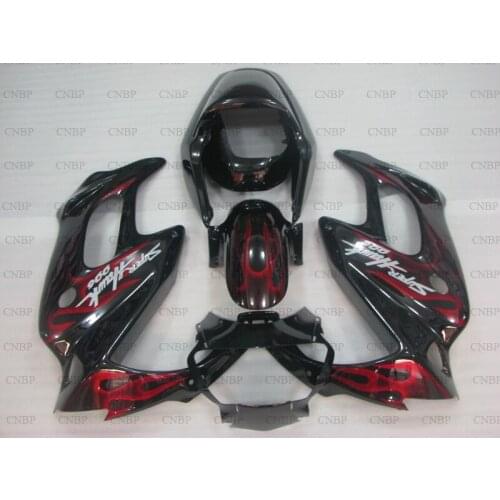 For Honda VTR1000F 1995 - 2005 Fairing Kits VTR 1000 F 99 00 Fairings VTR 1000F 01 02 Red Black Flame Full Body Kits