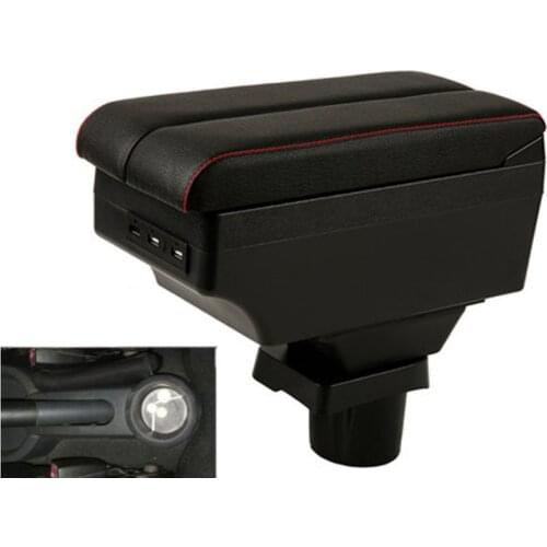 For Mitsubishi Colt Armrest box double layer with usb interface