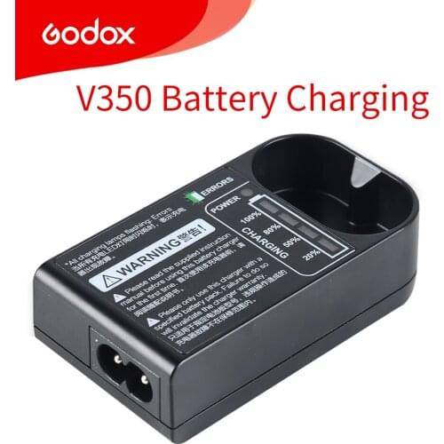 Godox V350 Battery Charging C20 DC Charger for V350C V350N V350S V350F V350O Flash Speedlite