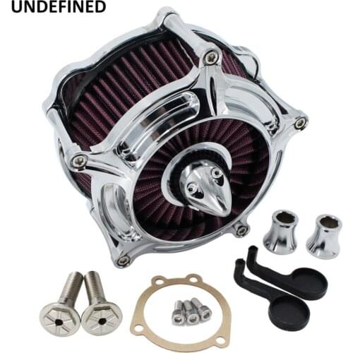 Chrome Turbine Spike Air Cleaner Intake Filter For Harley Sportster XL883 xl 1200C 1200L 883 Low Forty-Eight Seventy-Two 91-2019