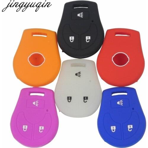 Jingyuqin 30pcs Silicone Key Case Cover for Nissan March Tiida Altima Armada Cube Juke Maxima Pathfinder Rogue Sentra Versa