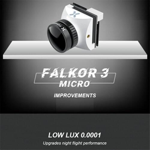 Foxeer Falkor 3 HD Camera Mini/Micro 1200TVL 1.7mm Lens 4:3/16:9 PAL/NTSC Switchable G-WDR DC5-40V FPV Foxeer RC Racing Drone