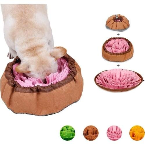 Pet Smell Training Mat Nosework Blanket Washable Dogs Puzzle Toys for Foraging Skills Stress Release Feeding Mat