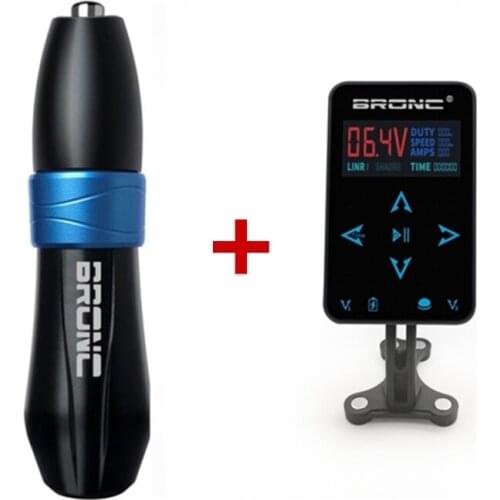 Newest Original Bronc-V10 Rotary Tattoo Machine Pen Swiss Motor With Touch Screen Tattoo Kit For Tattoo Liner Shader