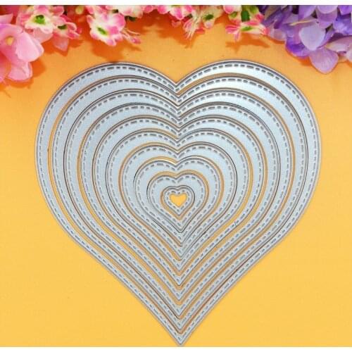 YINISE Metal Cutting Dies Scrapbooking Die Cuts Stencils LOVE HEART DIY Cards PAPER Album Embossing Folder Decoration CUTTER