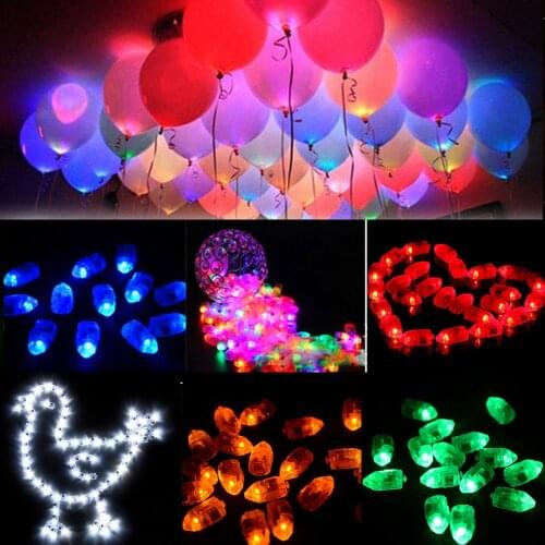 10/20/50PCS 6 Colors LED Balloon Light Mini Light Wedding Party Festival Christmas Halloween Decoration Tools Home Wedding Decor