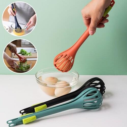 Multifunctional Nylon Egg Beater Salad Stirrer Mixer Noodle Pasta Spaghetti Tongs Bread Food Clips Manual Whisk Kichen Tools