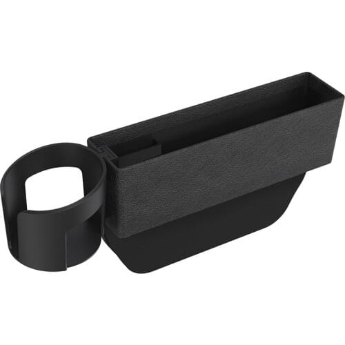 Car Seat Crevice Storage Box Slot Multi-function Organizer Car Foldable Quilted Cup Holder Car Interior Accessories Car Storage