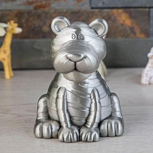 Fashion Metal Piggy Bank The Cute Tiger Piggy Bank European Creative Personality Desktop Ornaments Money Bank