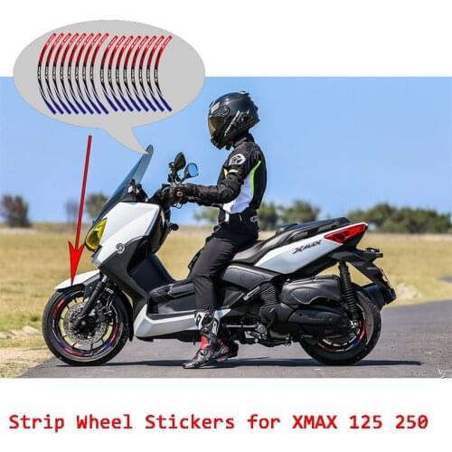 KODASKIN Stripe Wheel Rim Stickers Customized for Yamaha XMAX X-max xmax150 xmax250