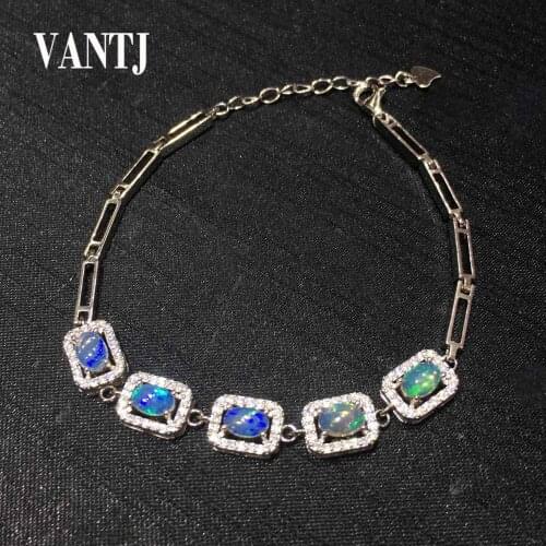 Genuine Natural Opal Bracelet for Women Real Silver 925 Ring Mens Sparking Jewelry Bangle Anniversary Party Gift Wholesale