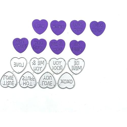 Julyarts Heart Valentines day Craft Dies Metal Cutting Dies for Scrapbooking New 2021 Photo Album Decorative Paper Cards