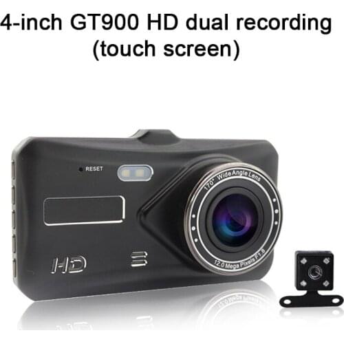 HD 4 Inch 2.5D ISP Image 1080P Hidden Wide Angle Driving Recorder Dash Cam Car DVR Camera Support Reversing Parking Monitoring