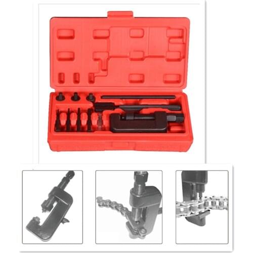 1 set Motorcycle Bike Chain Breaker Link Splitter Riveter Riveting Bicycle Repair Tool Kit Chain Remover Tools Cutter
