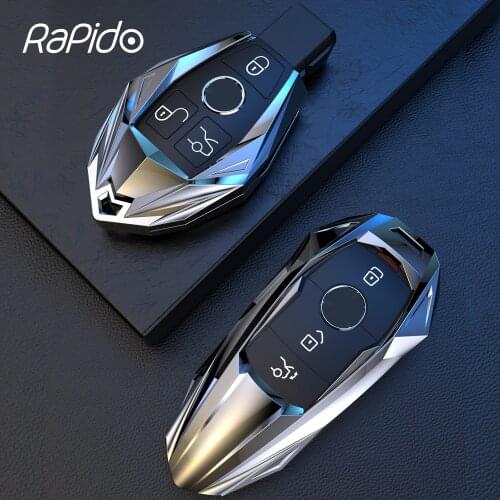 Car Styling Key Fob Case Cover Protector Shell for Mercedes Benz W217 W205 W213 W222 G63 GLC CLA GLA E C Class Keyrings