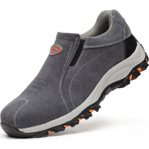 Safety Shoes Cap Steel Toe Safety Shoe Boots For Man Work Shoes Men Waterproof Size 12 Footwear Winter Wear-resistant GXZ515