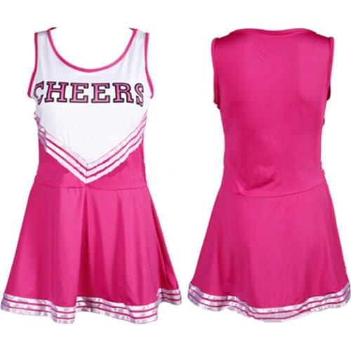Ladies Sexy Cheerleader Costume School Girl Cheer Outfits Fancy Dress Cheerleading Uniform