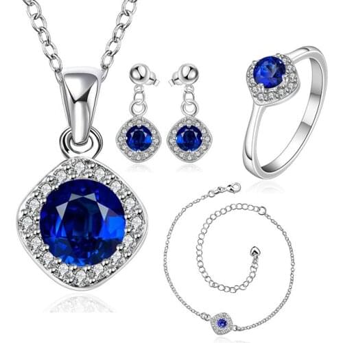 LKNSPCS780-B 925 sterling silver jewelry set, fashion jewelry set A037-C Earring 430 Necklace 465 Ring 327-8 /dnsameza dzkamqra