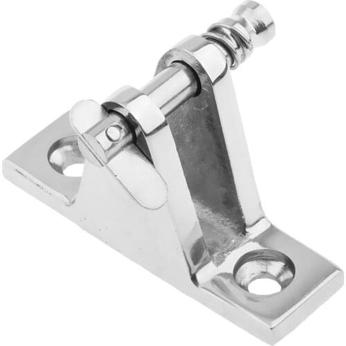 316 Stainless Steel Deck Hinge Boat Bimini Top Fitting 90 Degree Quick Pin