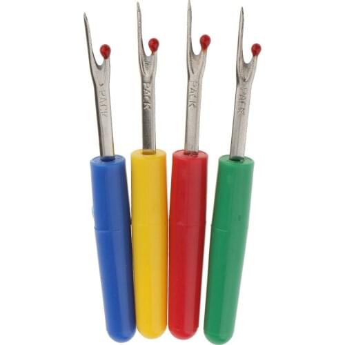 4 Pieces Multicolors Seam Rippers Sewing Craft Tool Thread Cutter Stitch