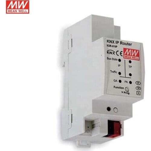 MEAN WELL KSR-01IP DC21-31V To 5V KNX IP Router For Intellient Home Lighting Smart home/Luxury Villas/LED Indoor Lighting