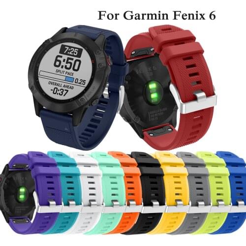 For Garmin Fenix 6 fashion Quick Release soft classic Silicone WatchBand for Garmin Fenix 5 fashion smartWatch Easyfit Watchband