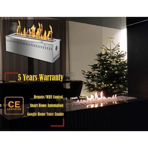 Inno-Fire 24 inch intelligent silver or balck smart remote control ethanol kominki bio