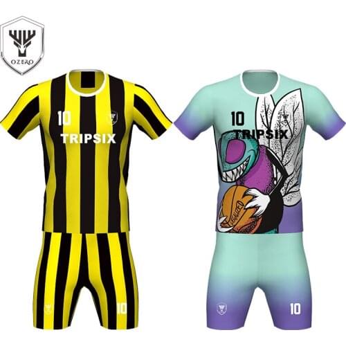 Camouflage soccer set latest design soccer uniform sublimation soccer jersey