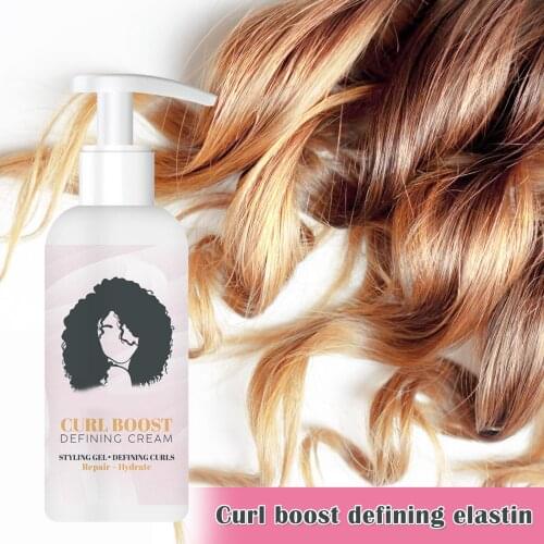 Curl Defining Hair Cream With Aminos Acid Hair Frizz Control Shine For Wavy And Curly SK88