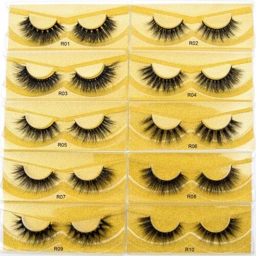 Eyelashes 3D Mink Lashes Fluffy False Eyelashes Handmade Crisscross Mink Eyelashes Eyelash Extension false Fake Eye Lashes