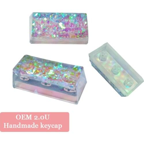 Resin Backlight Keycap OEM 2.0U Handmade Customized Backlit Key Cap For Cherry Switch Keyboard