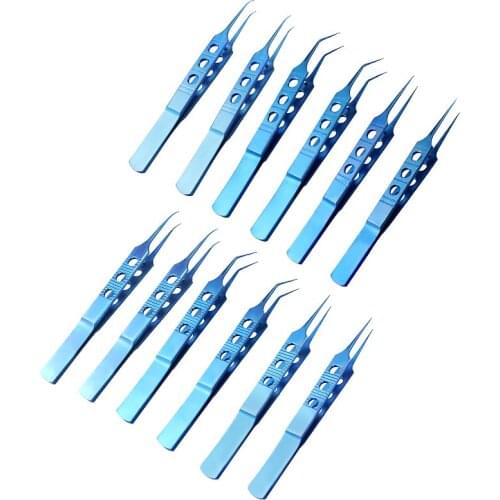 Ophthalmic Tweezer Titanium Micros Forceps Straight/Curved /angled Tweezers Platforms Ophthalmic Instruments
