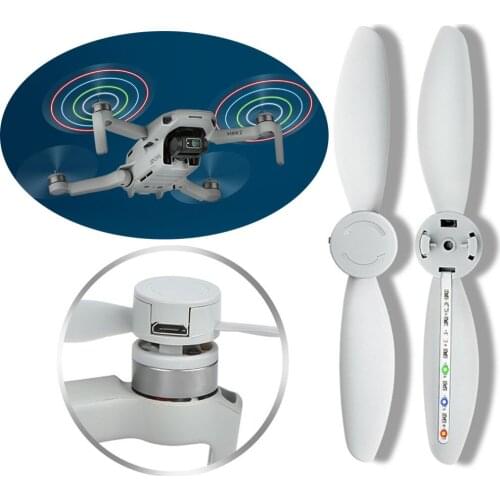 For DJI Mini 2/Mini SE 4726F Propeller Drone Light Flash Props Blade Replacement Low Noise Wing Fans Part Set Kit Accessories